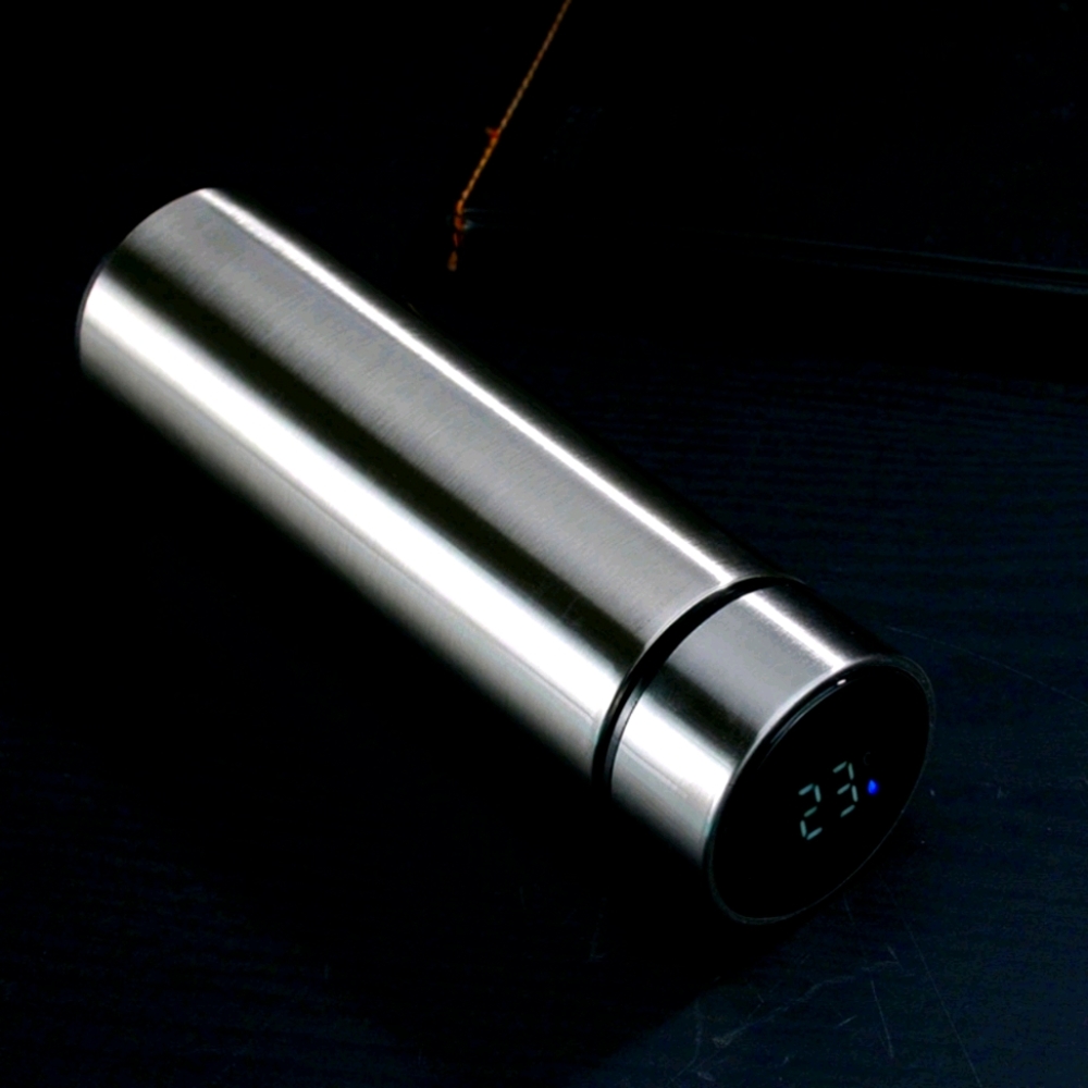 1PC Silver Premium Digital Insulated Drink Holder